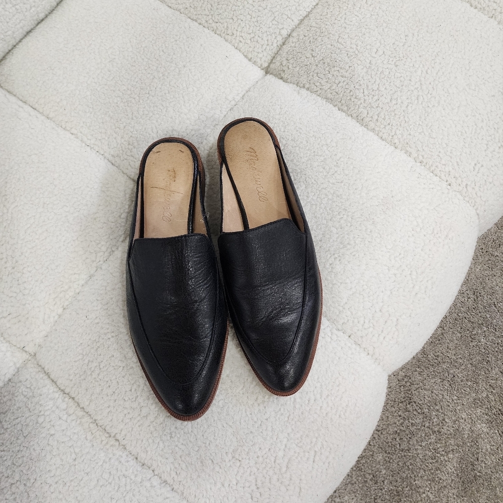 Madewell The Frances Loafer Mule in Leather